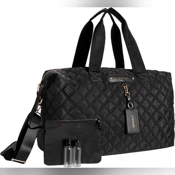 Joan & David Bags Joan David 2 Velvet Diamond Duffle Weekender